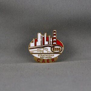 Vintage Gas Company PIn - Esso CAER Strathcona Refinery - Inlaid Pin